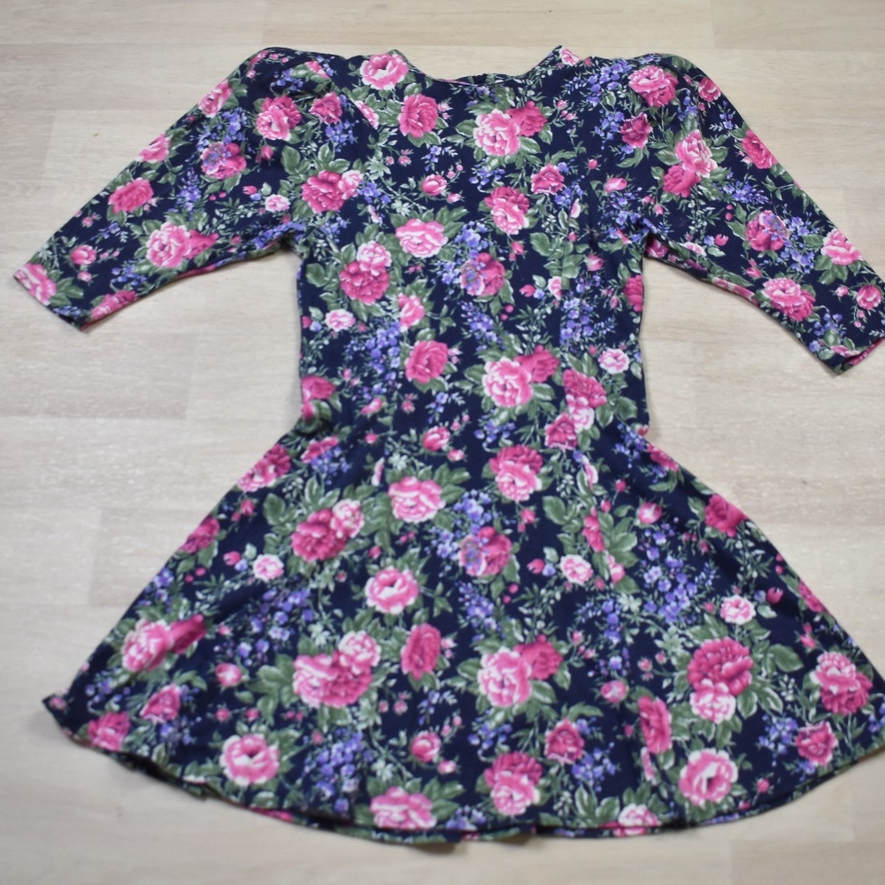 80s Byer Too! Prarie Mini Skate Dress Floral Coquette Size 9 VTG